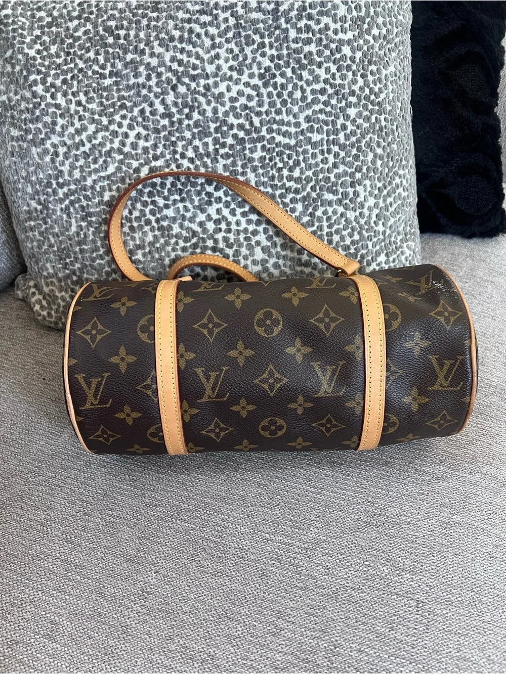 Louis Vuitton Monogram Papillon 26 Barrel Boston Bag